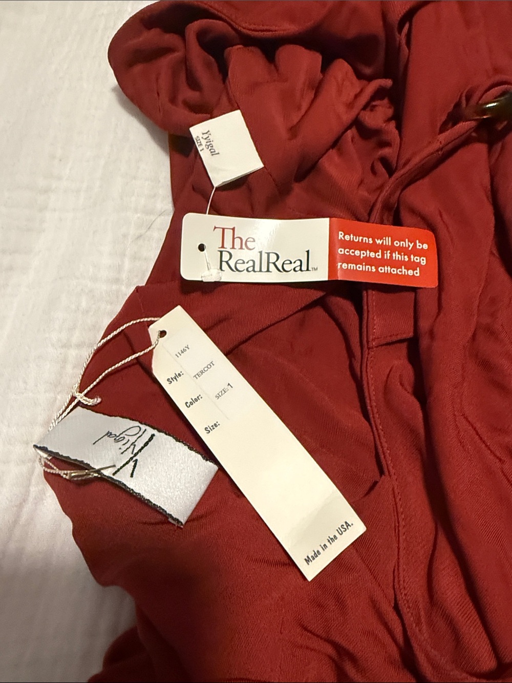 Yigal Azrouel Red Sleeveless Maxi Dress with Drape Back - Picture 2 of 5